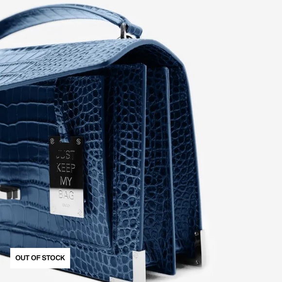 The Kooples Emily Croc Embossed Leather Bag - Picture 5 of 8